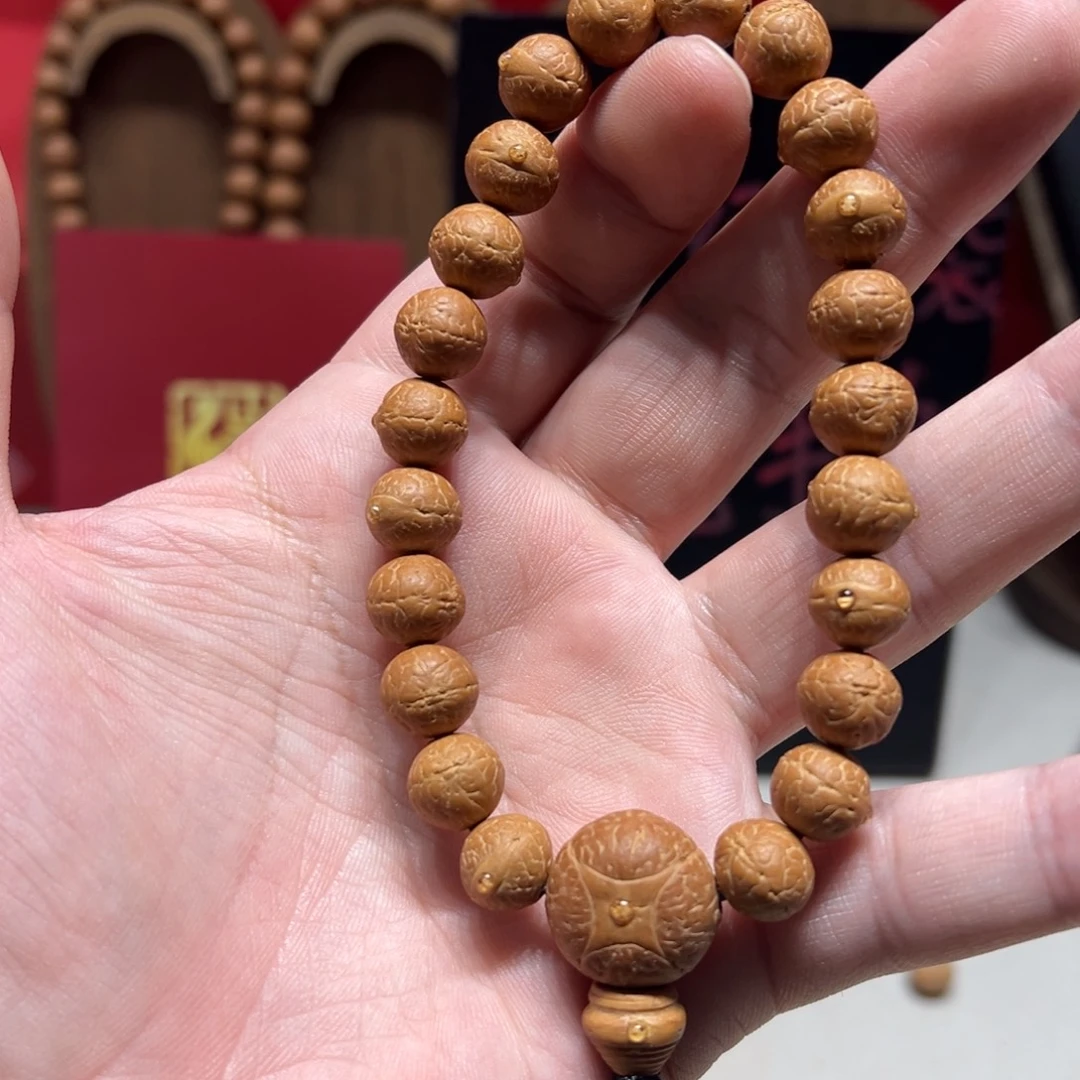 凤眼菩提手串10.5mm尼泊尔凤眼菩提单圈