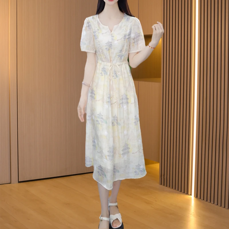 【可蓓儿】垂感连衣裙女2025新款夏季轻奢高级感十三行气质高端裙子