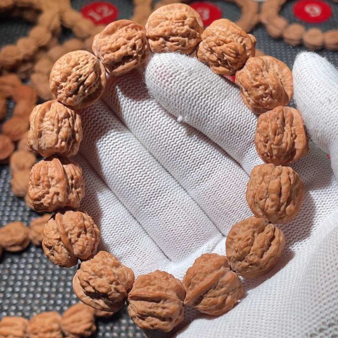 虚***渡文玩核桃手串嵩山蛤蟆头原皮矮桩