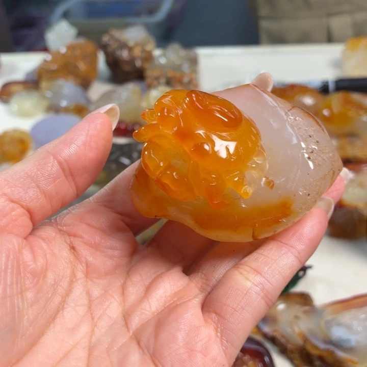 玛瑙/玉髓未镶嵌吊坠(不含链)