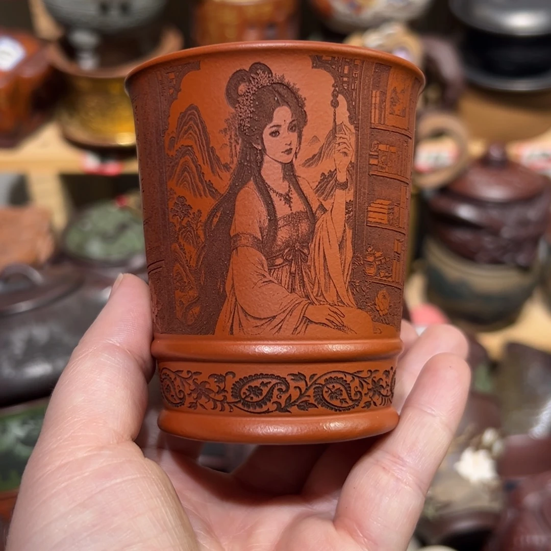 紫砂茶杯宜兴紫砂主人杯