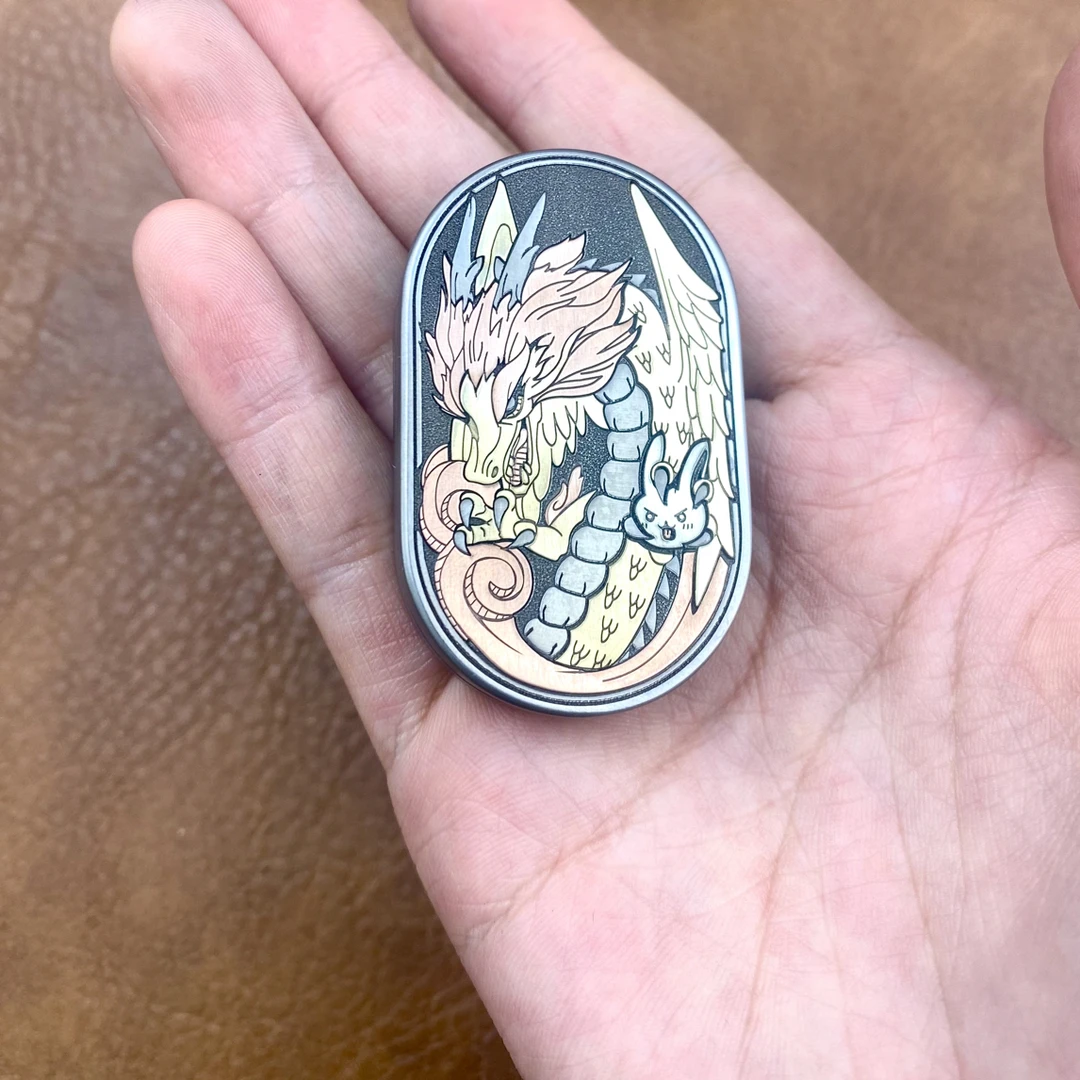 蒙犽高定龙律动金属磁铁解压潮玩EDC玩具
