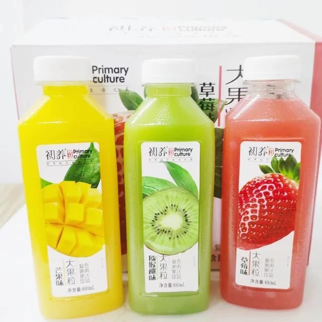 初养大果粒水果味果汁风味饮料柠檬汁480ml夏季饮品