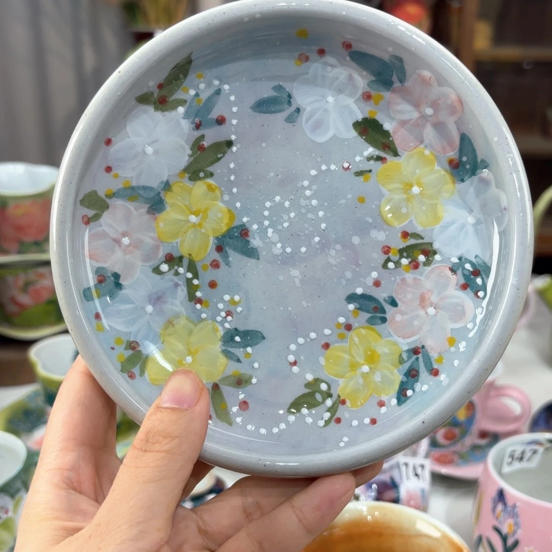 景德镇手绘高温釉下彩陶瓷茶具