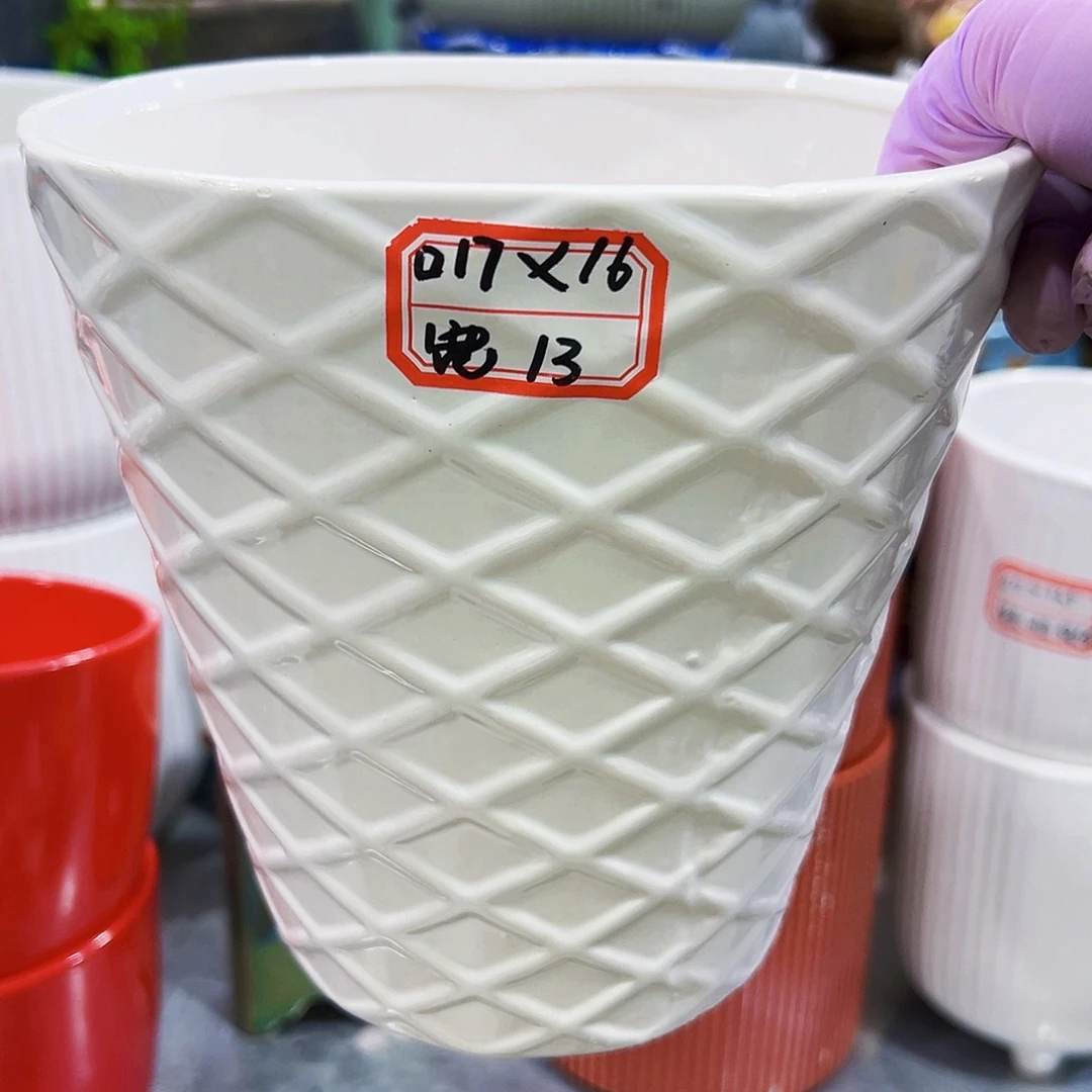 外贸尾单陶瓷花盆凑单10米包邮