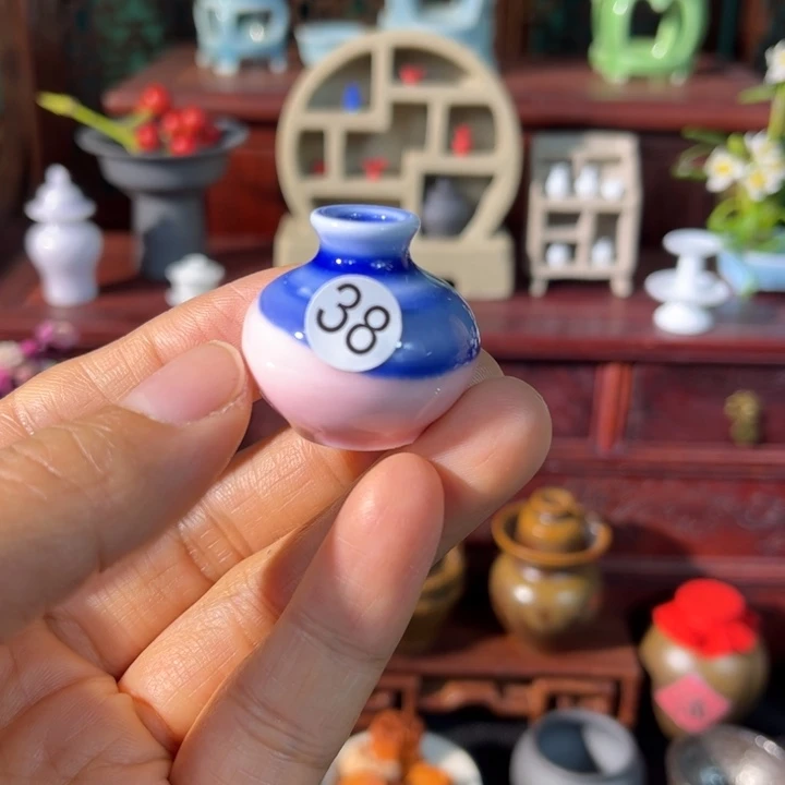 摆件微陶老王迷你花瓶