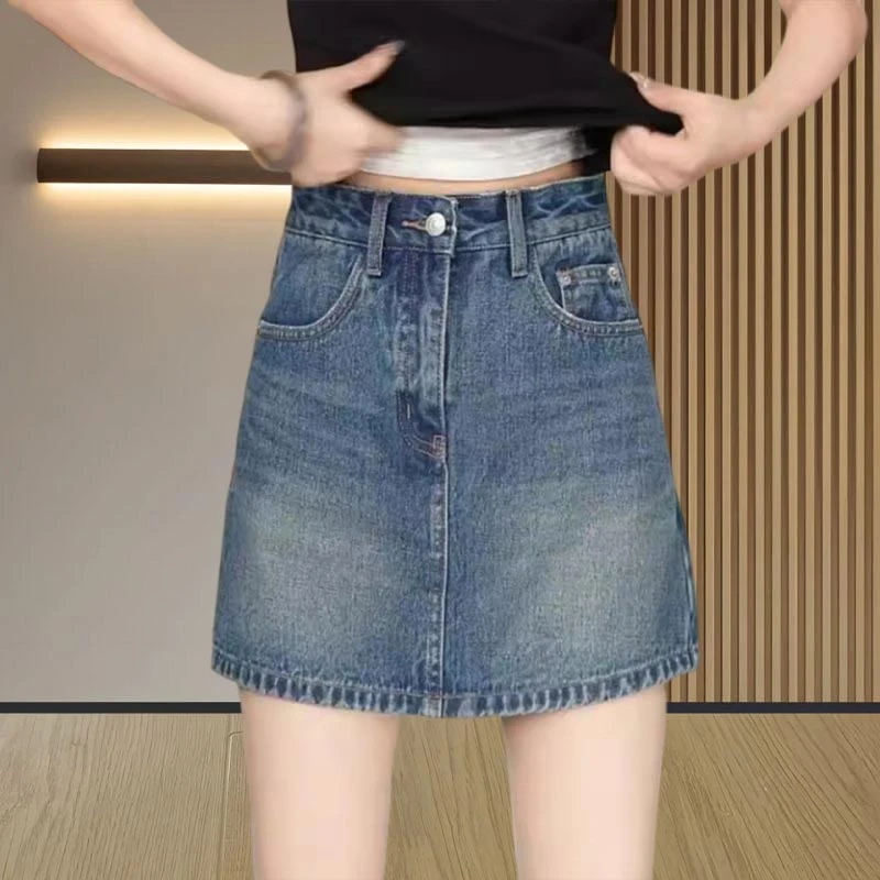 宽松ins风半身裙气质短裙休闲风设计感2025年夏季新款女装韩版潮