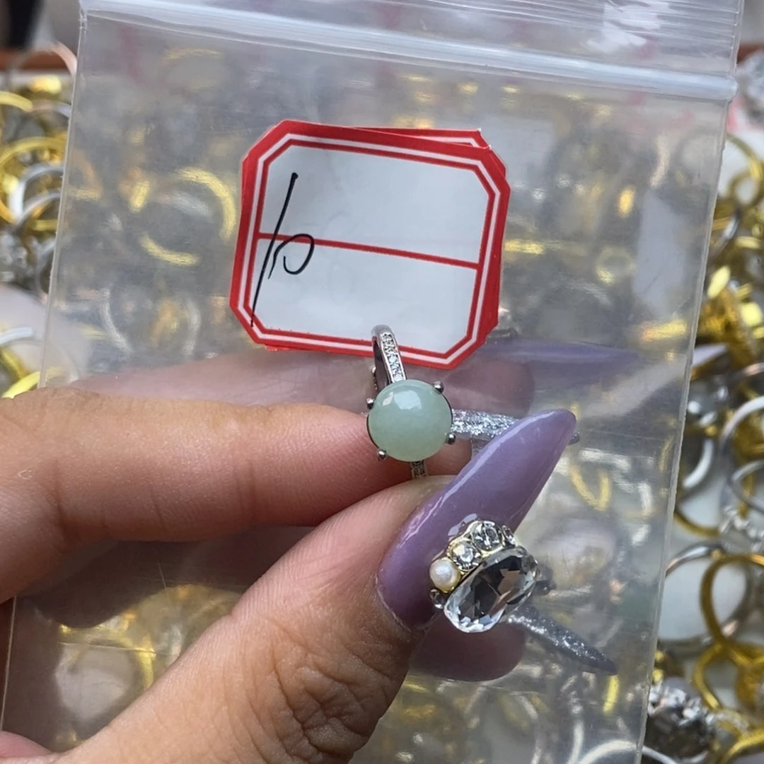 翡翠戒指合金小*翡翠首饰