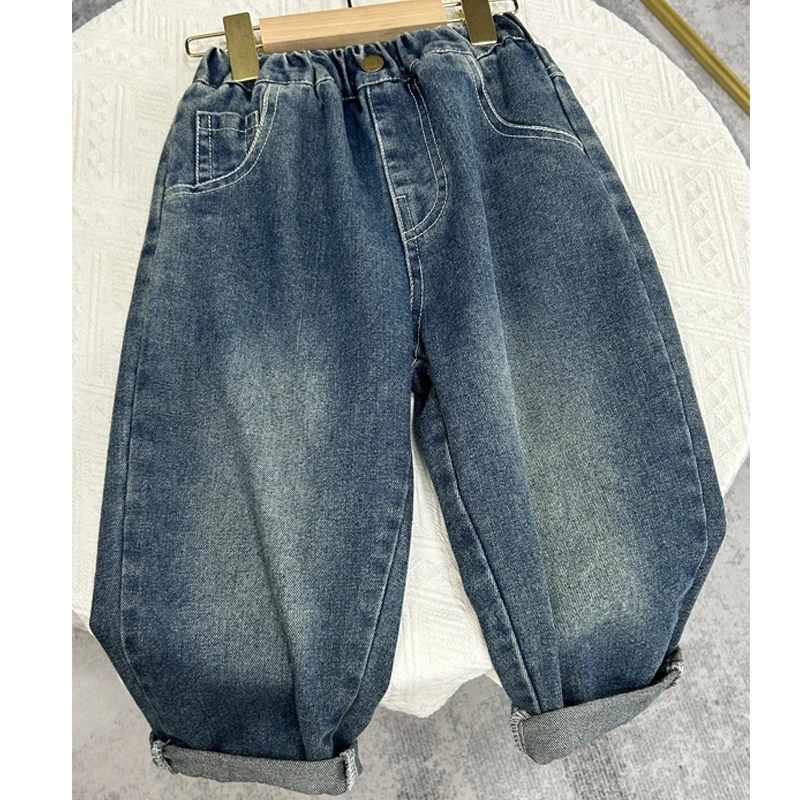 【清仓】男童牛仔裤2025春秋款百搭韩版中小童长裤