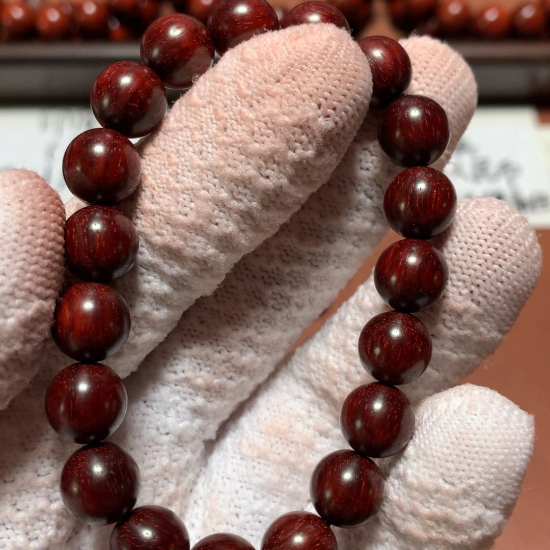 手串/手链小叶紫檀1.0*20颗 鳞底金星 原汁原味无胶无蜡