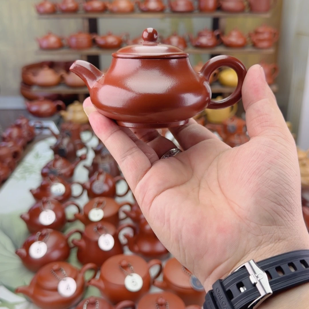 狂***人紫砂茶壶大红袍明炉壶