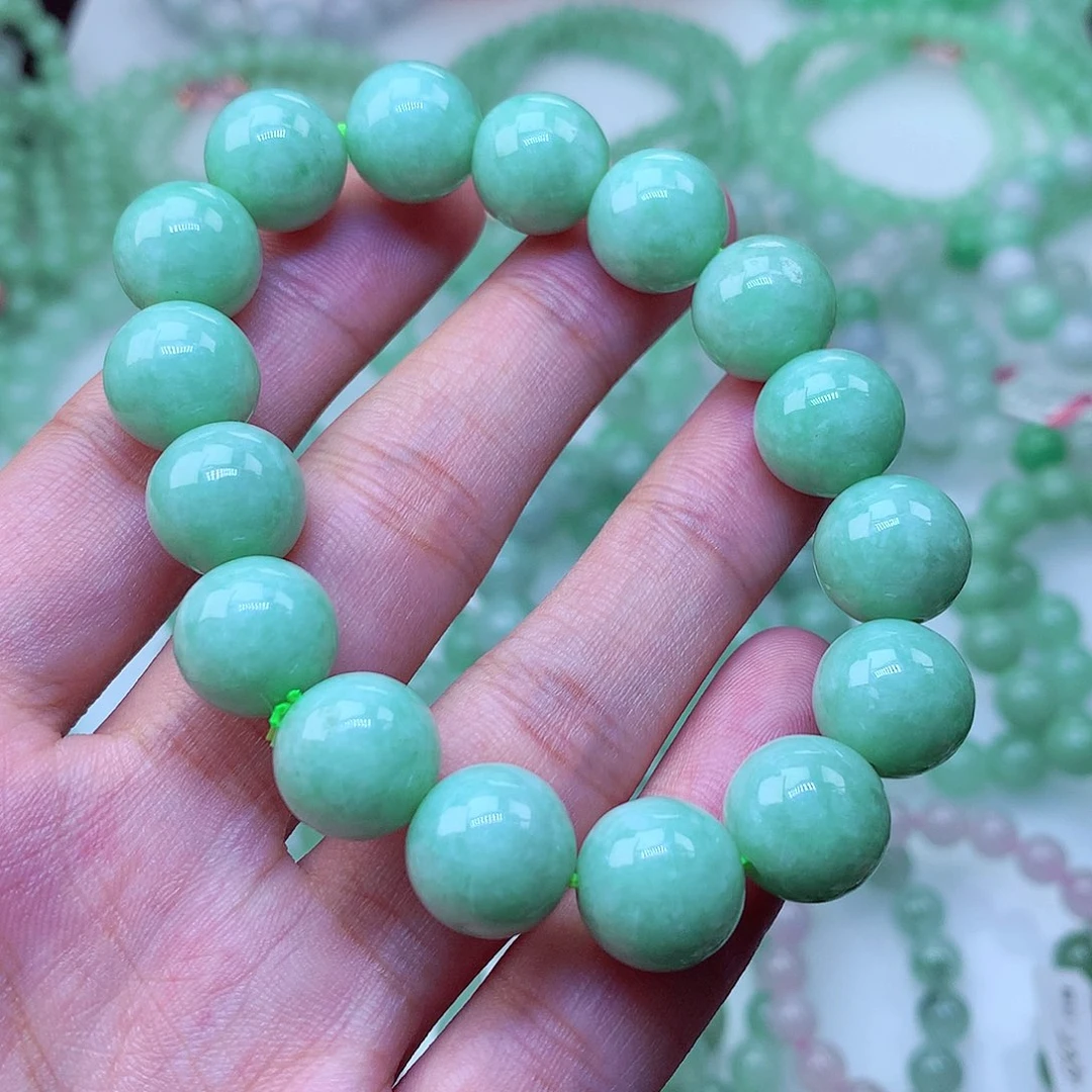 翡翠未镶嵌毛衣链卡12.6