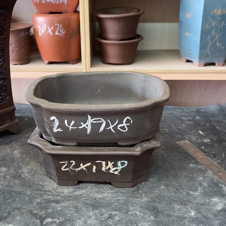 紫砂花盆，透气花盆