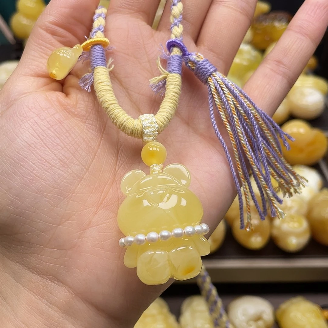 蜜蜡裸石未镶嵌蜜蜡