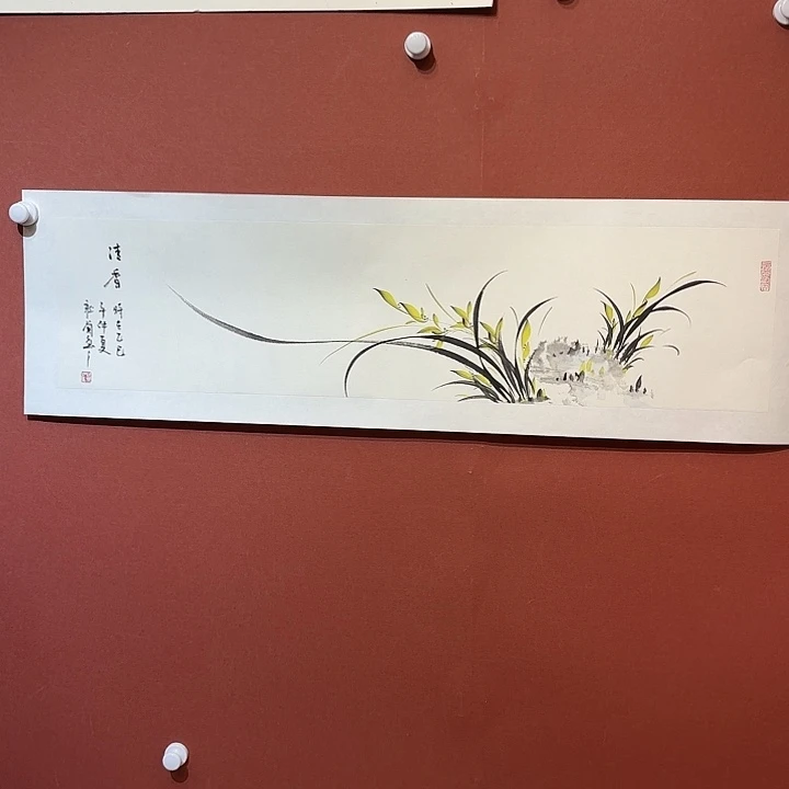 国画听兰老师花鸟