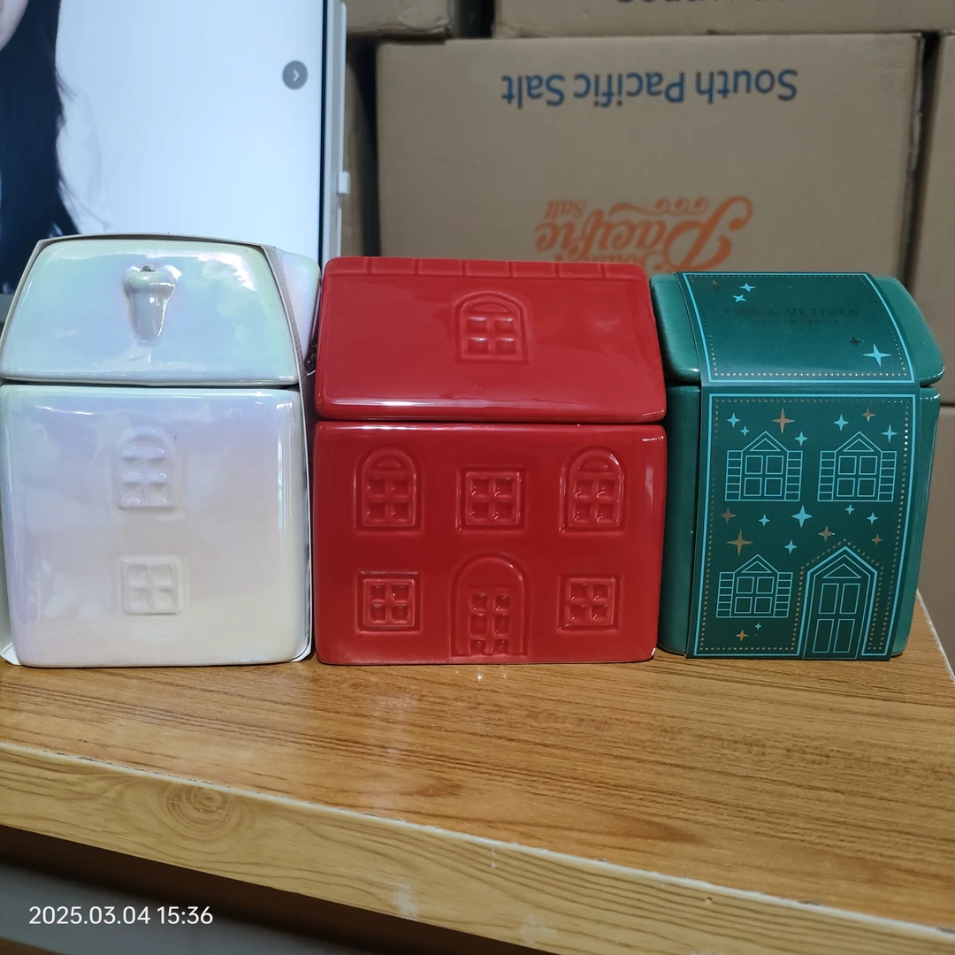 3色小房子香薰蜡烛-居家用品