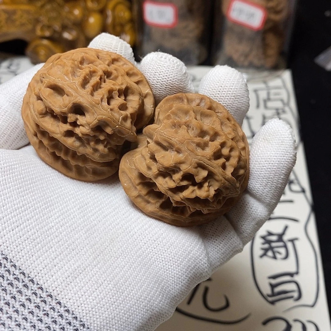 大***肚把件文玩核桃苹果园44.5