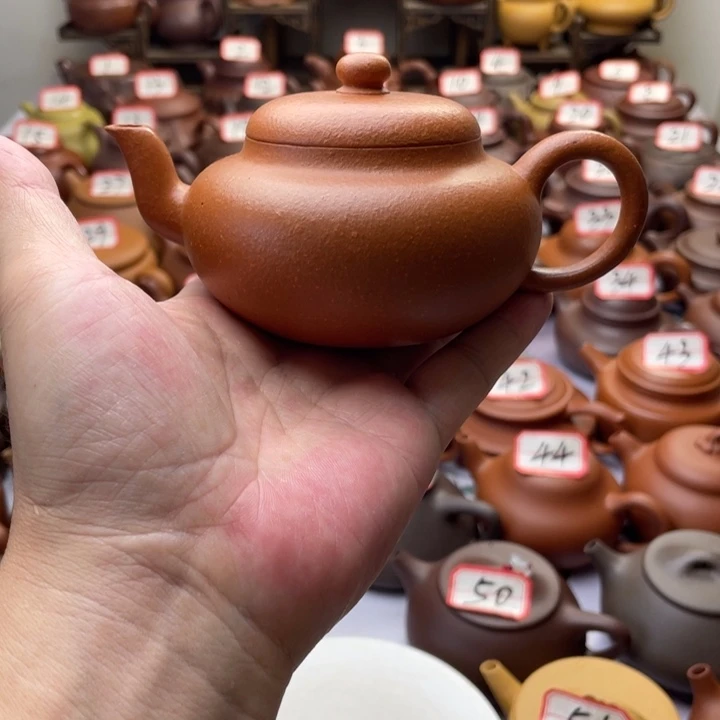 紫砂茶壶宜兴紫砂半手工