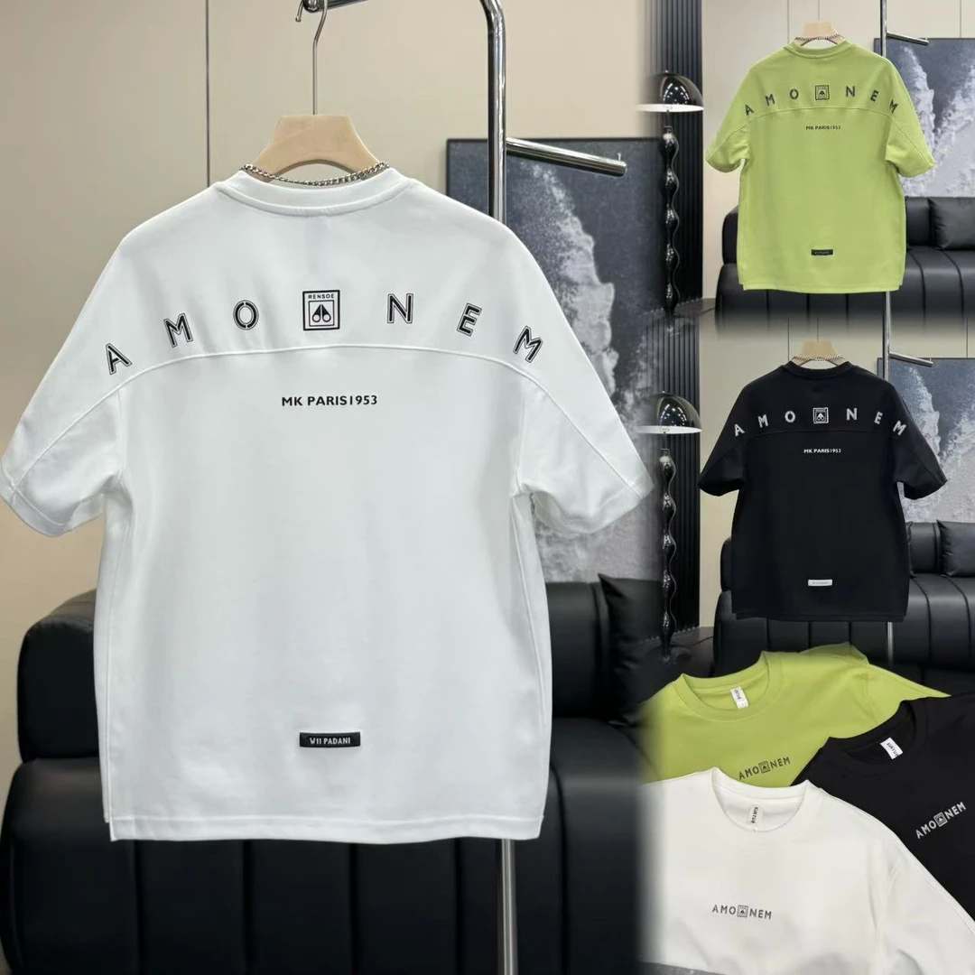 55312-ks新款时尚剪刀图案侧面结构设计版型短袖男款半袖T恤