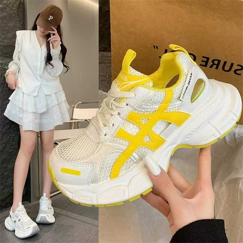 老爹鞋春夏网面休闲风欧若精灵风甜辣千金风新中式