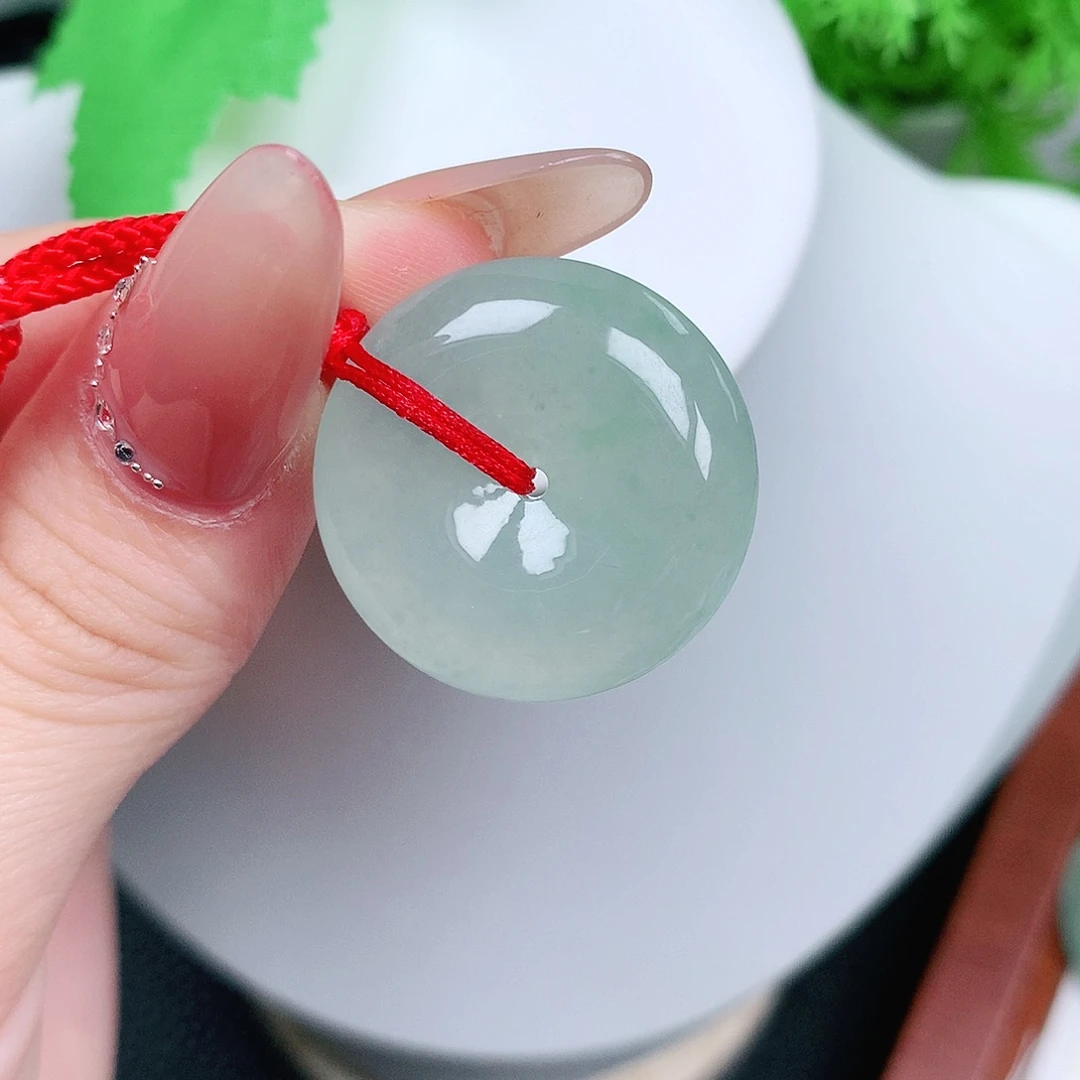 翡翠未镶嵌颈饰平安24.4-7.2