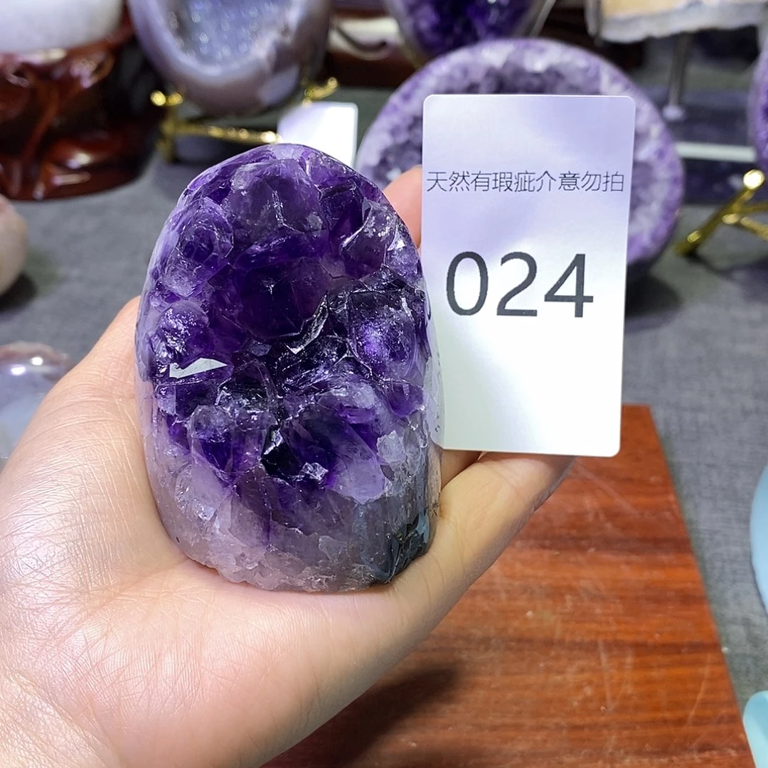 珠宝半成品紫晶未镶嵌