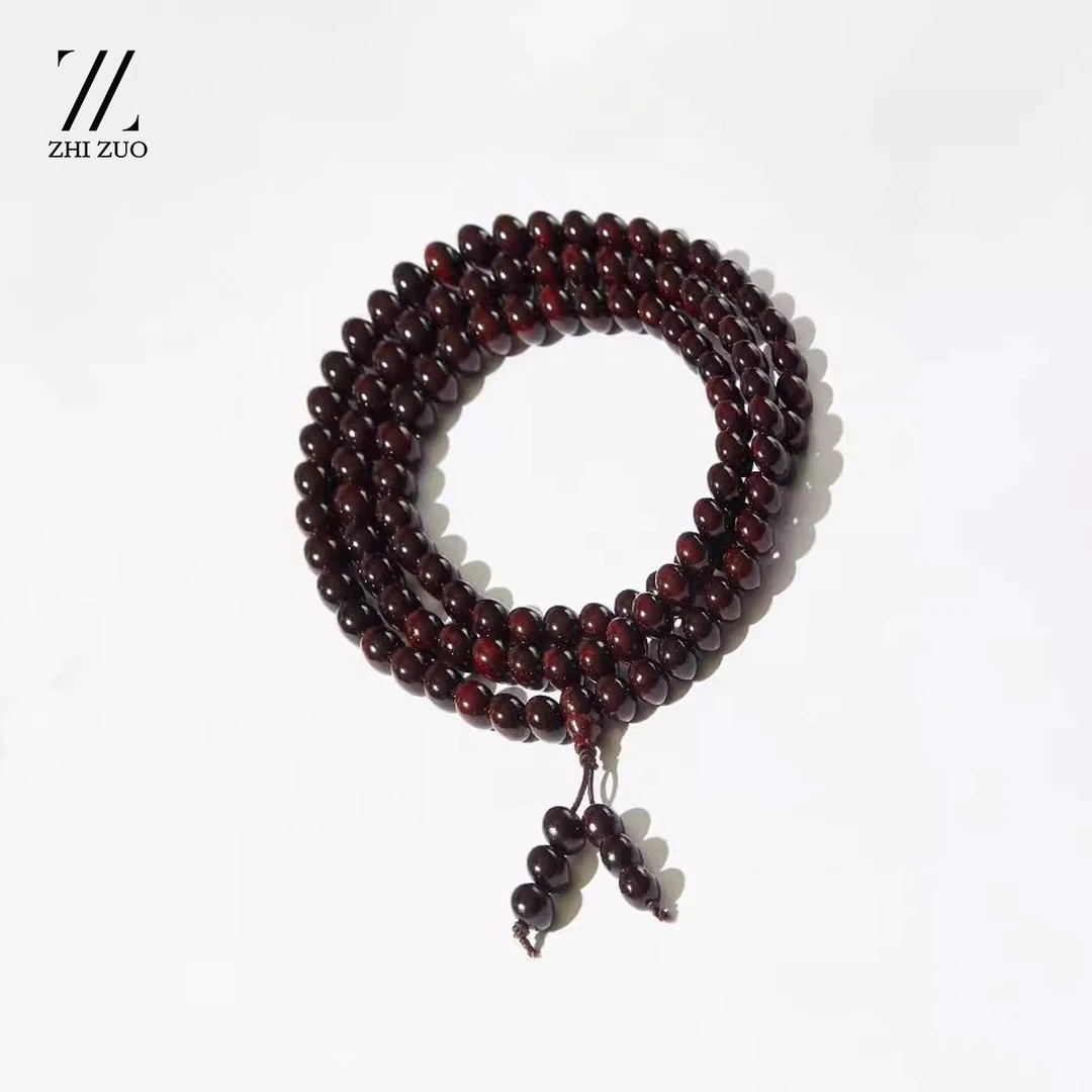 0.8*108老料小叶紫檀手串男士手串盘玩高质量108颗佛珠小众文玩女