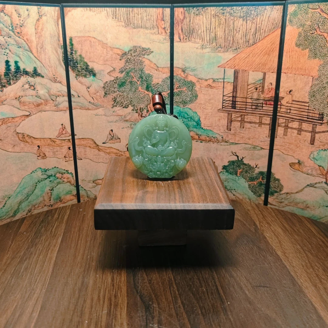 T和田玉观音吊坠0372