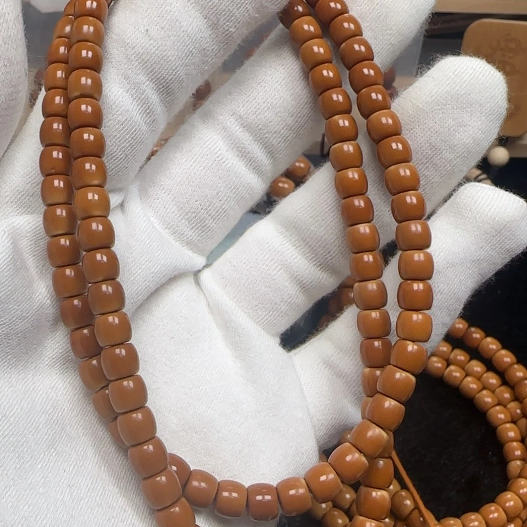 手串橄榄核老挝长串极限弧三花6.3mm