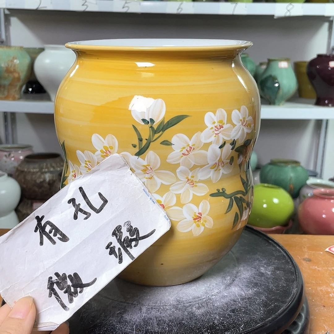 双*景德镇陶瓷花盆微瑕