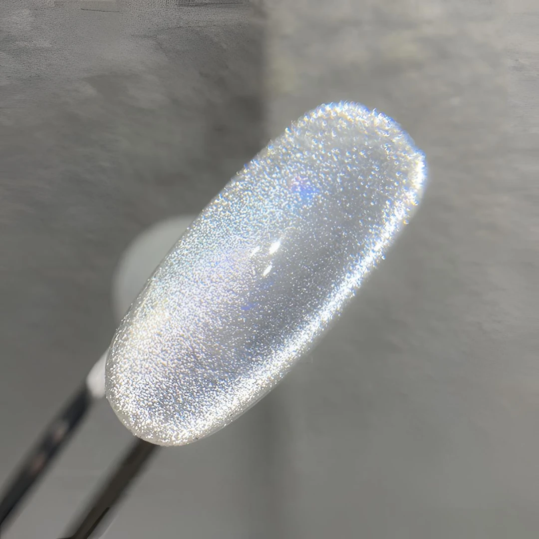 小灯泡晶石猫眼光疗胶瓶装爆闪百搭万能白开水瓷白不发乌甲油胶