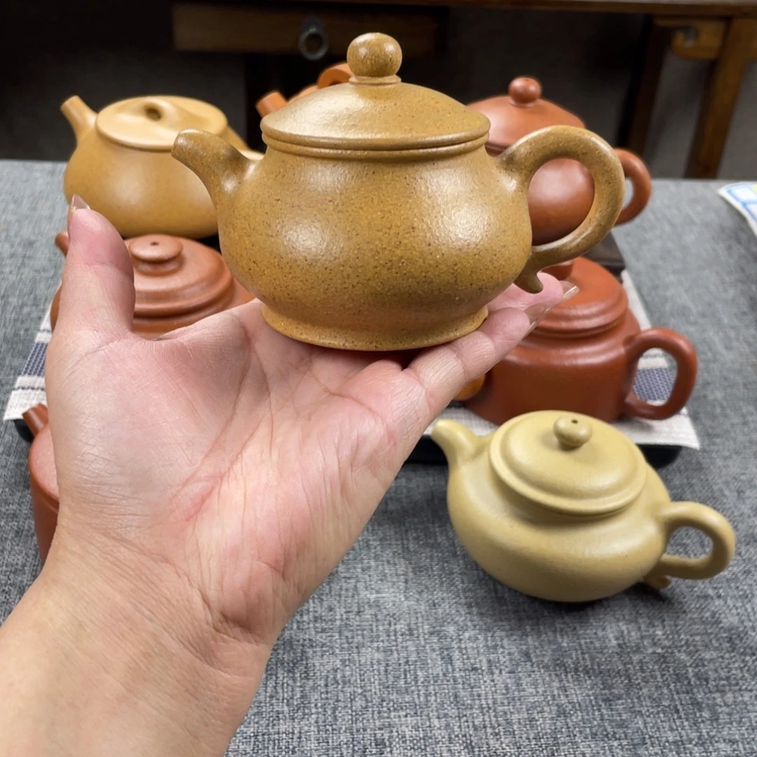 茶壶紫砂黄金段潘壶全手30目150