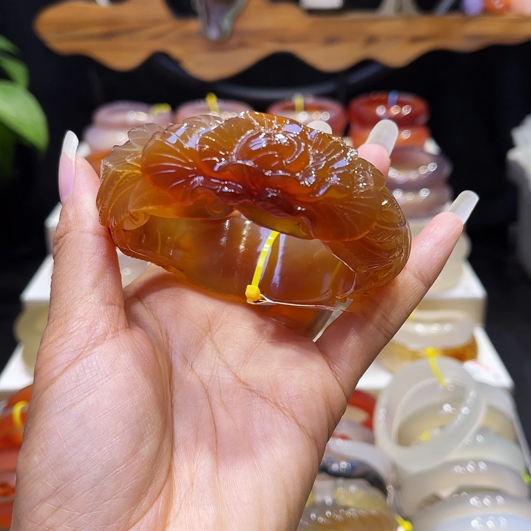四***溜玛瑙/玉髓未镶嵌手镯