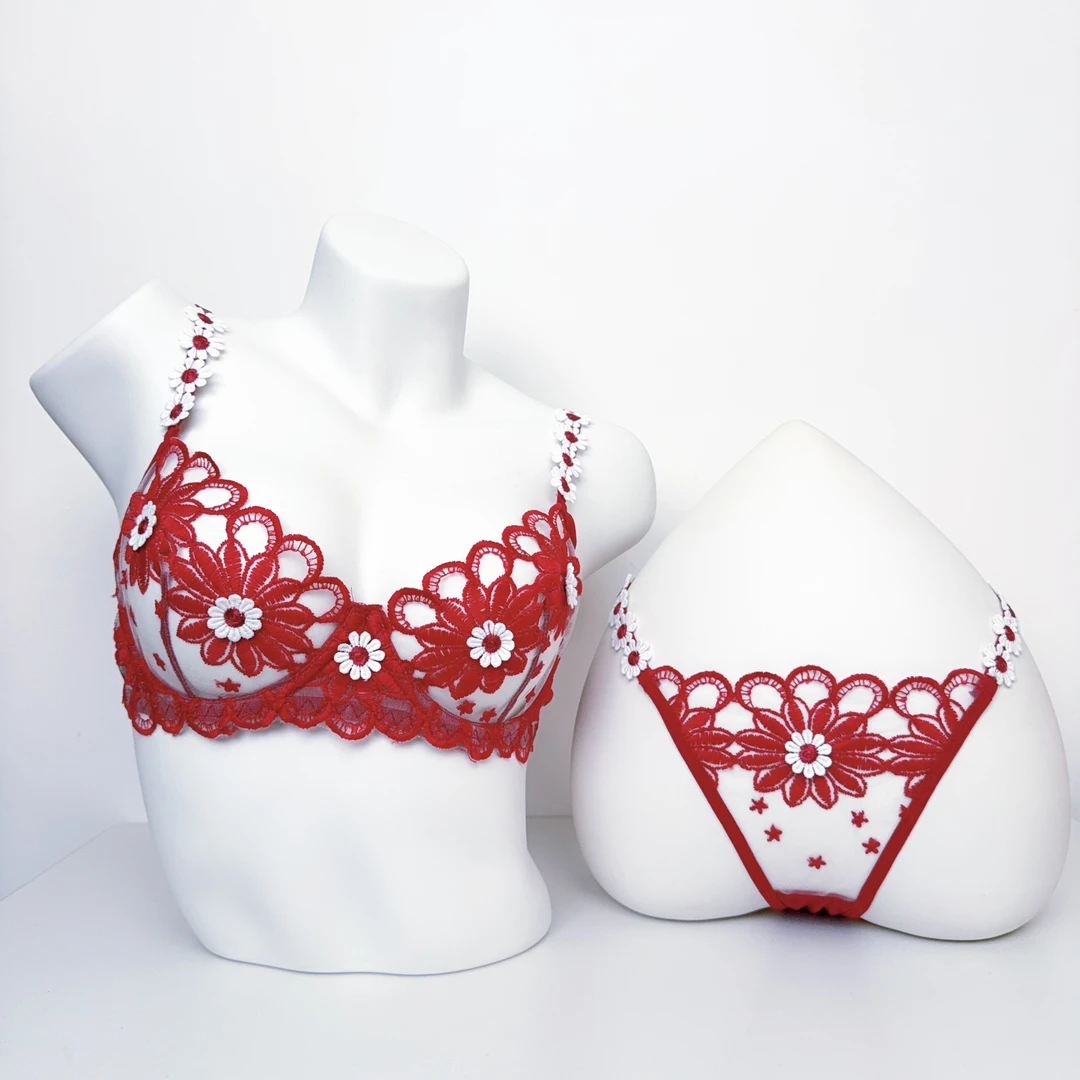 性感内衣套装薄款文胸套装聚拢美背调整型内衣套蕾丝内衣套装
