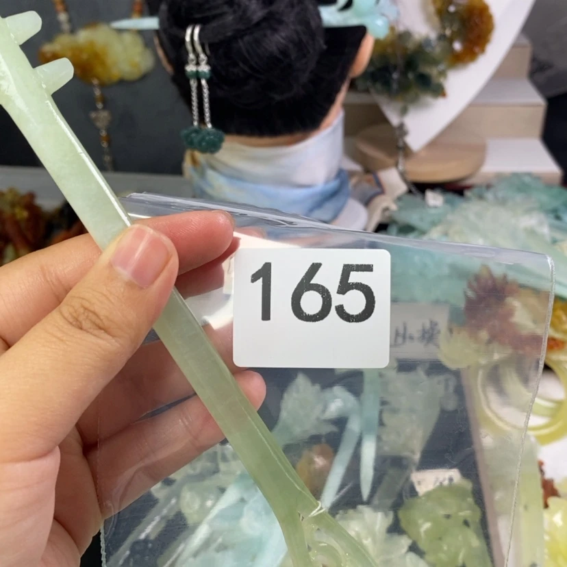 【闪购商品】岫玉发饰未镶嵌冰****水