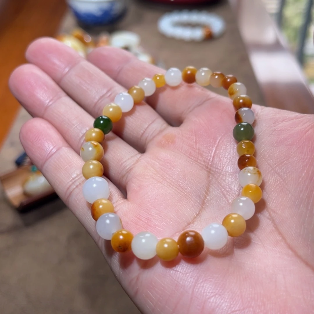 和田玉未镶嵌手链