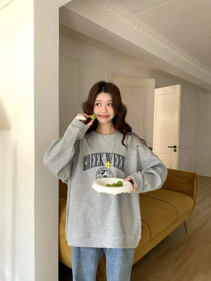 （库）键盘家#圆领百搭米奇卫衣#5538