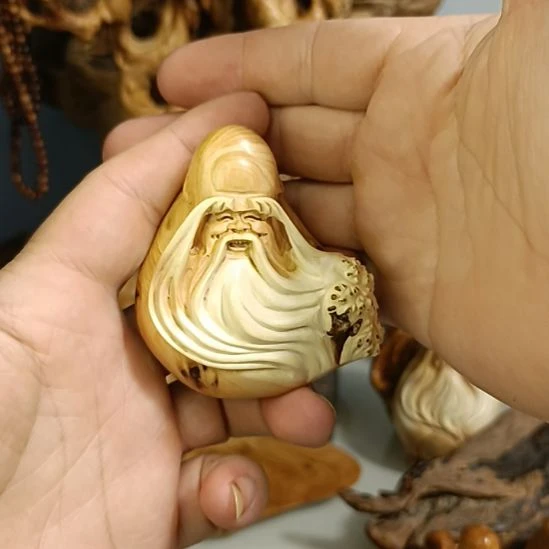 柏木（崖柏）太行崖柏寿星手把件