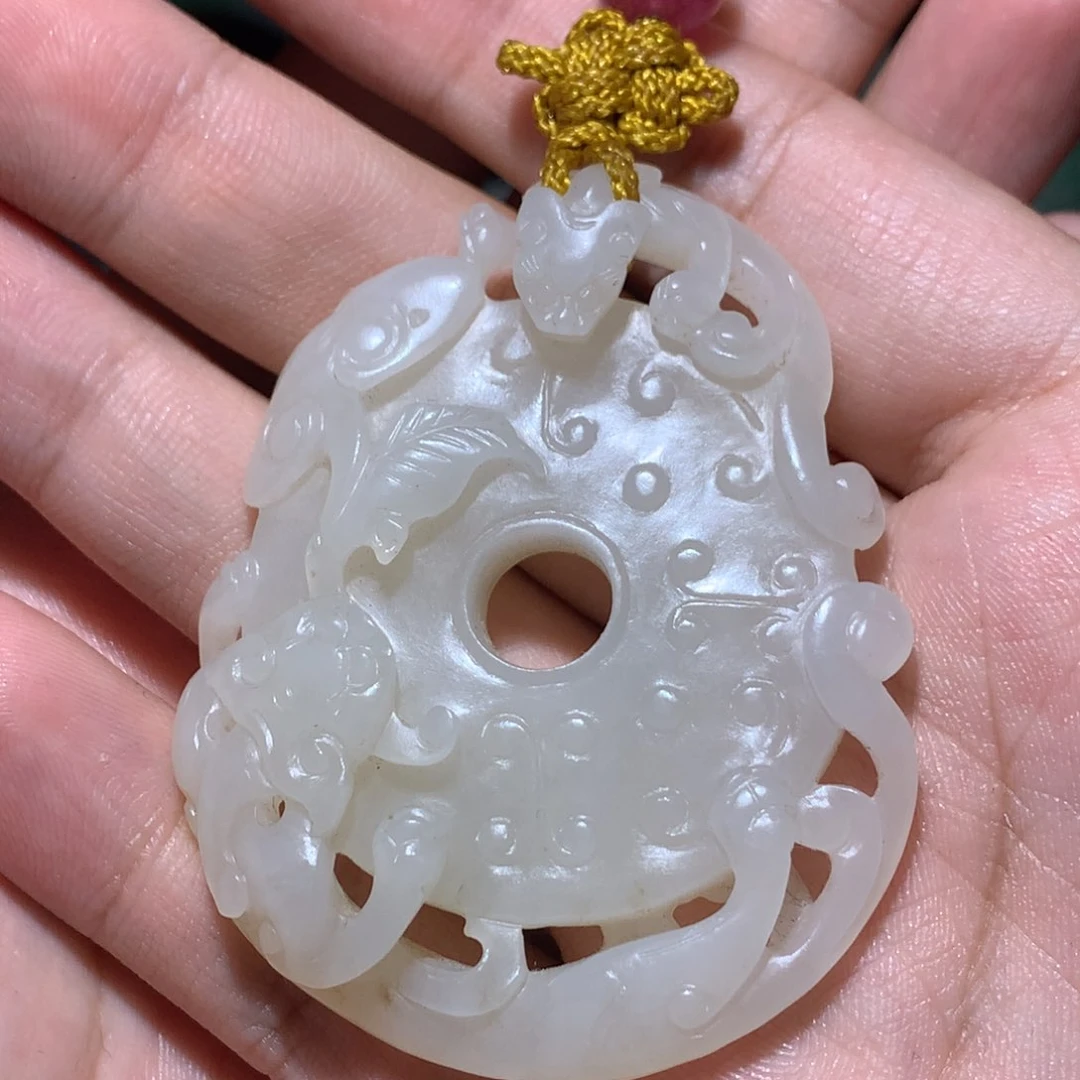 和田玉（糖玉）挂件未镶嵌陶*居