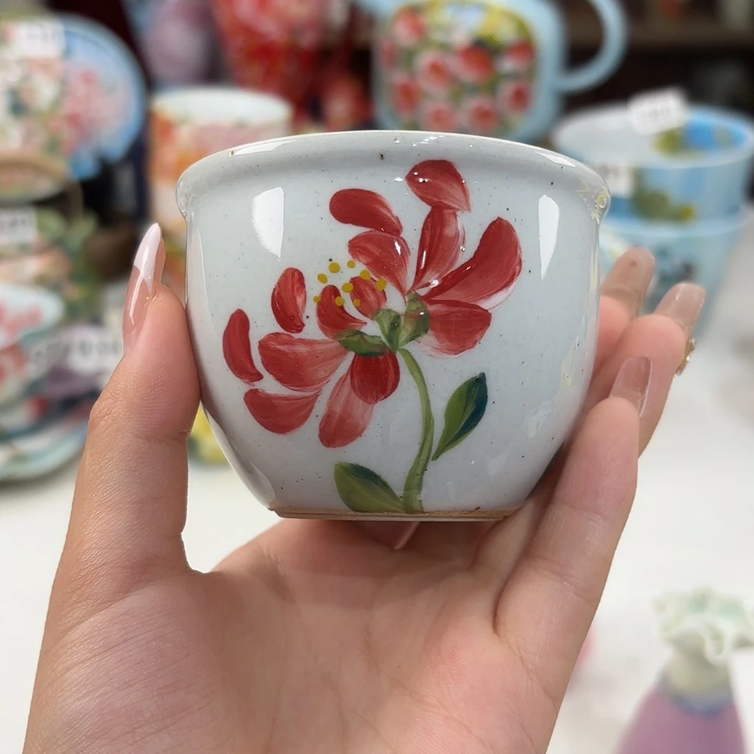 景德镇手绘高温釉下彩陶瓷茶具