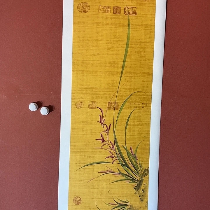 国画听兰老师花鸟