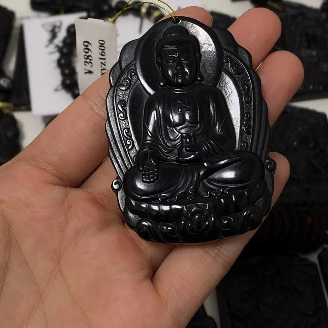 天然a货钢琴黑挂件