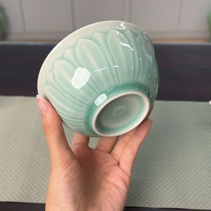 龙泉云间青瓷小米茶器