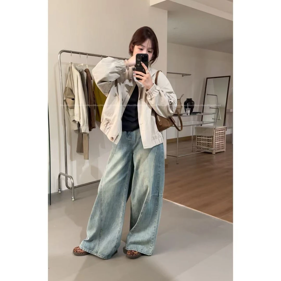 【mooi】'梧桐归序'秋季新款韩版ins风小众设计感风衣外套