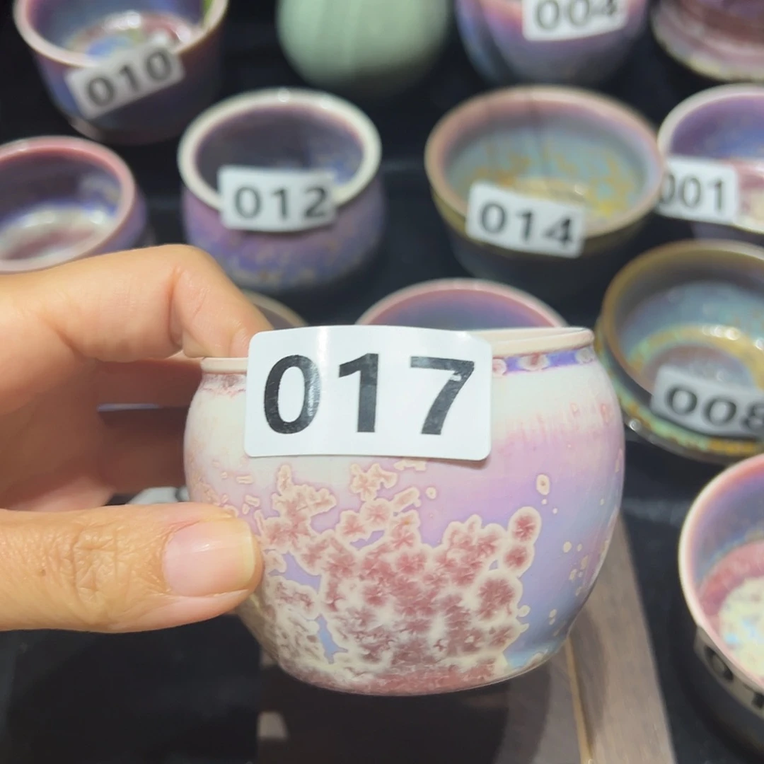 摆件陶梦幻钢杯钧瓷手拉胚