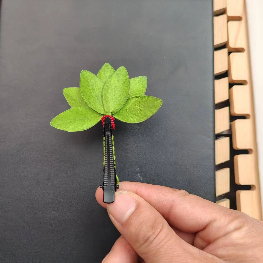 你好绒花3242  非遗绒花古风配饰 （手工制品 默认微瑕）发夹