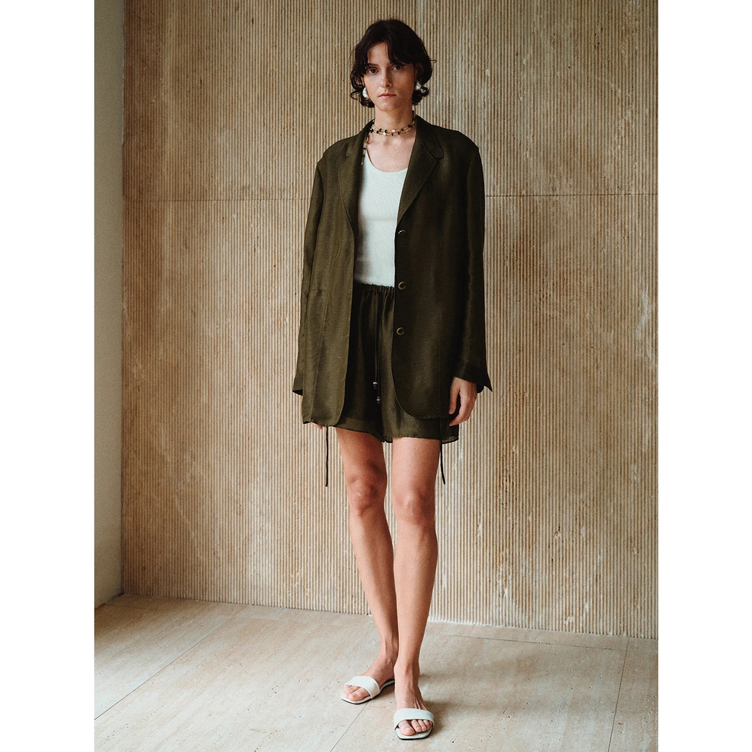 “森呼吸”微透亚麻松弛感老钱风休闲西装/外套/短裤