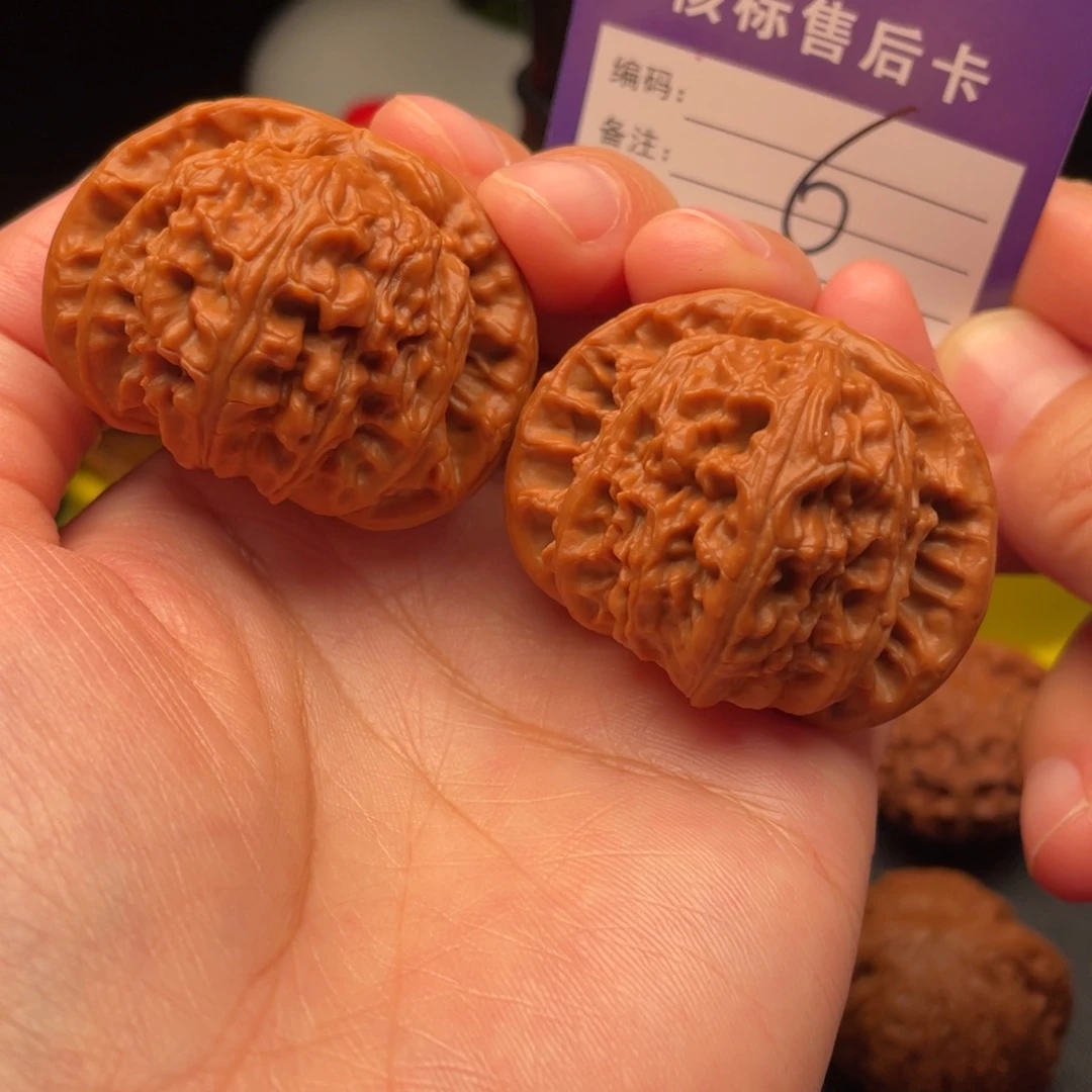 把件文玩核桃白狮子43尺6号