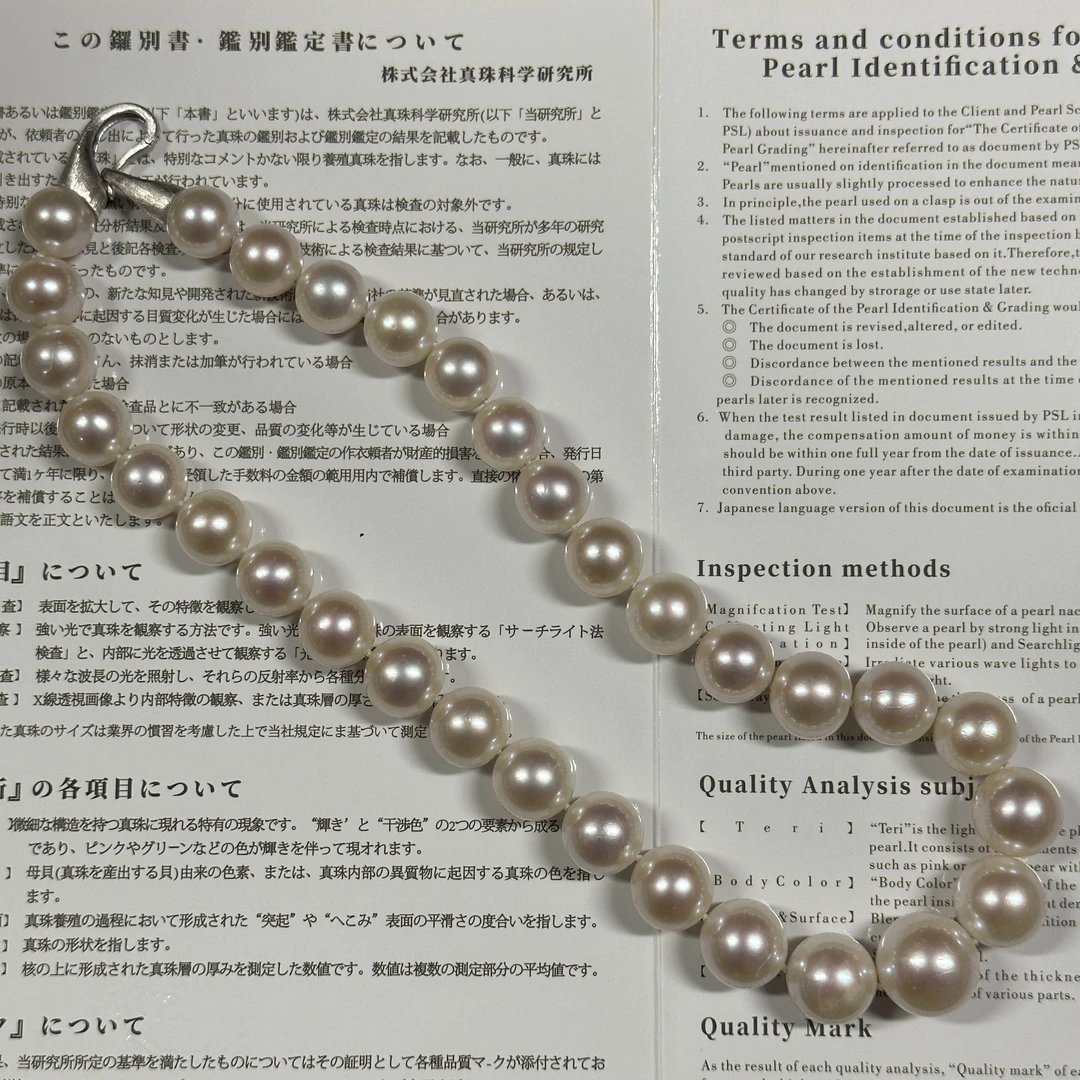 珍珠项链 日本极亮超大点位白色珠项链约13-17mmZB251254