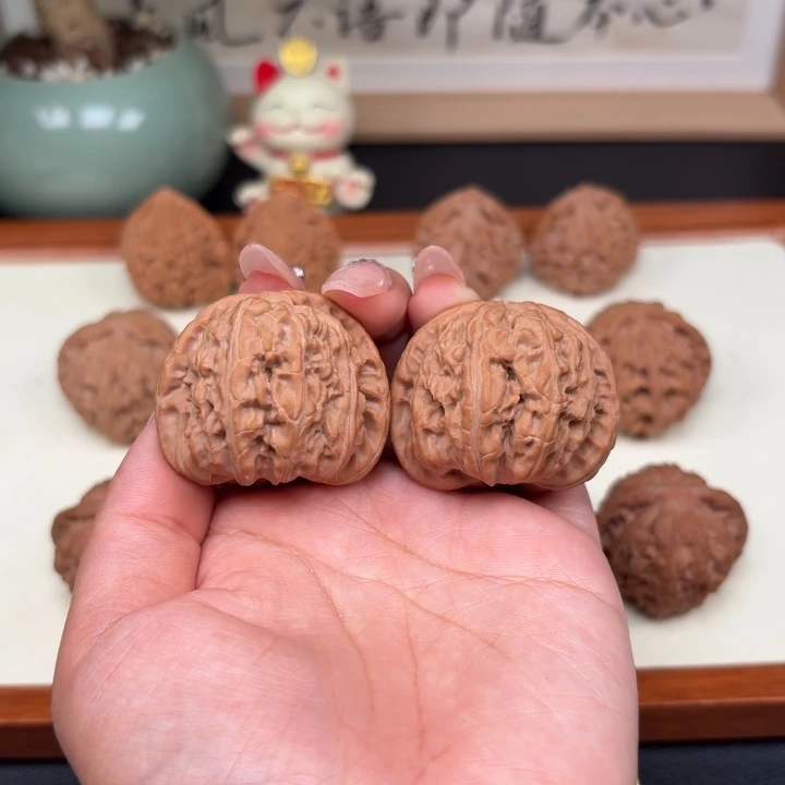把件文玩核桃全品白狮子41